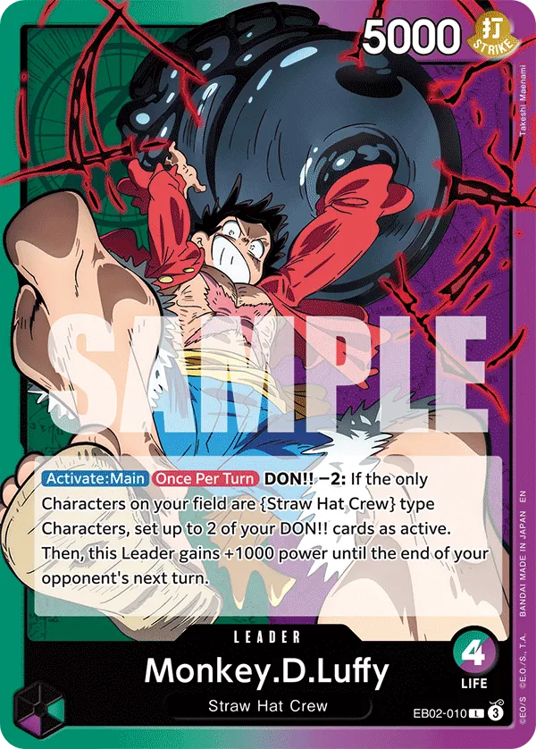 thumbnail image 2 of Yamato SR Card EB02-006 - One Piece Card Game Anime 25th Collection (Japanese) 2 of 12