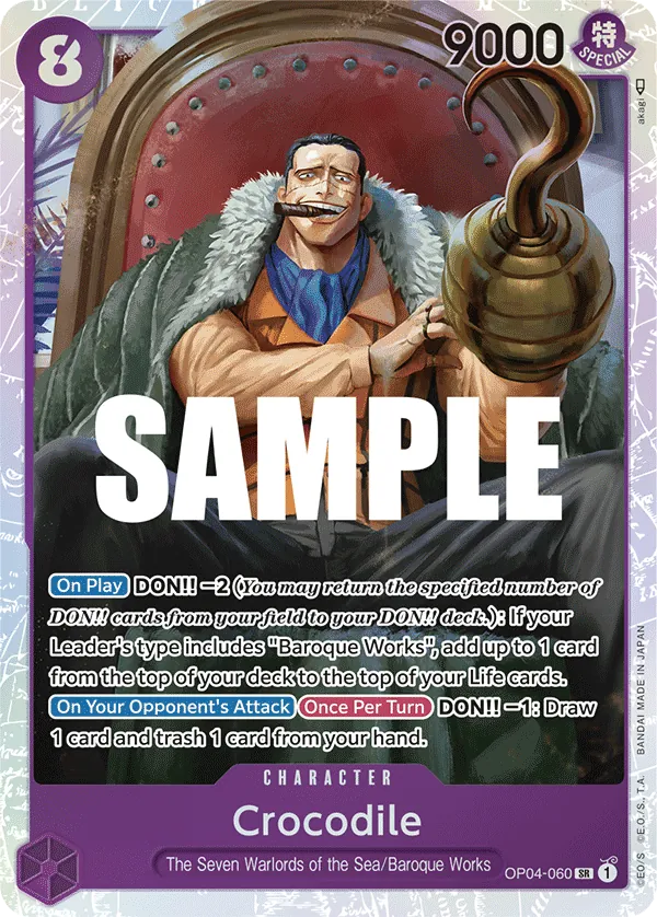 thumbnail image 2 of One Piece TCG - 10 DON!! Luffy VS Crocodile - Kingdoms Of Intrigue OP04 - English, Near Mint 2 of 5