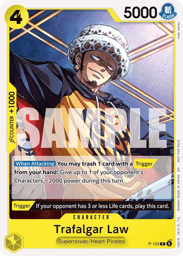 Trafalgar Law P-155 One Piece card