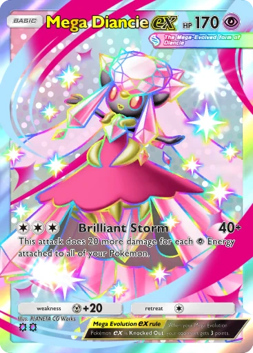 Mega Diancie ex card
