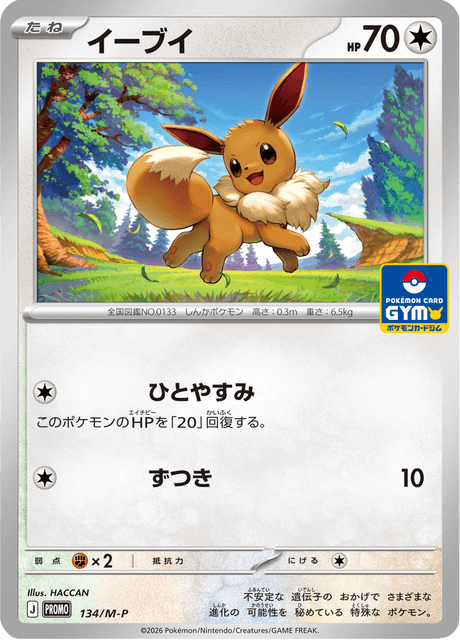 Eevee 134/132 Mega Promotional Cards