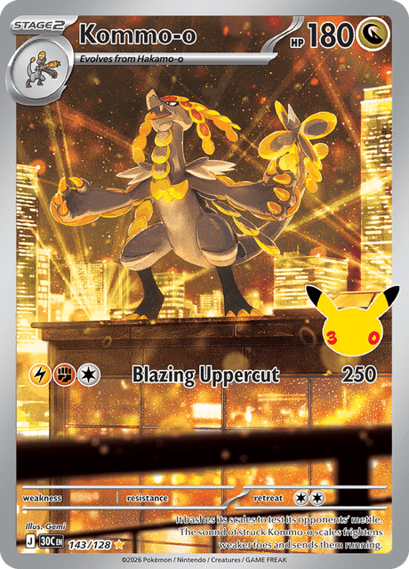 Kommo-o - 30th Celebration (30C) #143 – Limitless