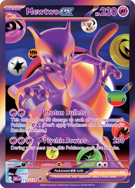 Mewtwo ex - 30th Celebration (30C) #157 – Limitless