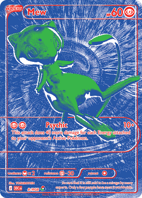 Mew B/RGB 30th Celebration RGB Cards
