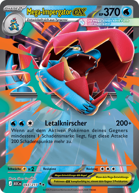 Mega-Impergator-ex - Erhabene Helden (ASC) #43 – Limitless