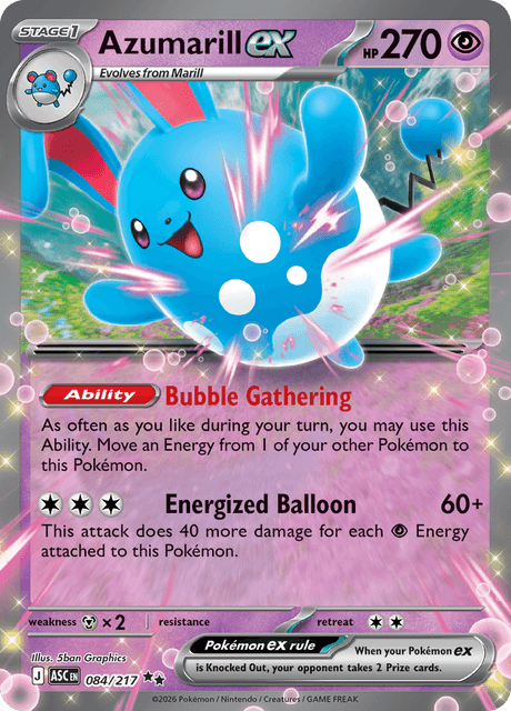 Azumarill ex - Ascended Heroes (ASC) #84 – Limitless