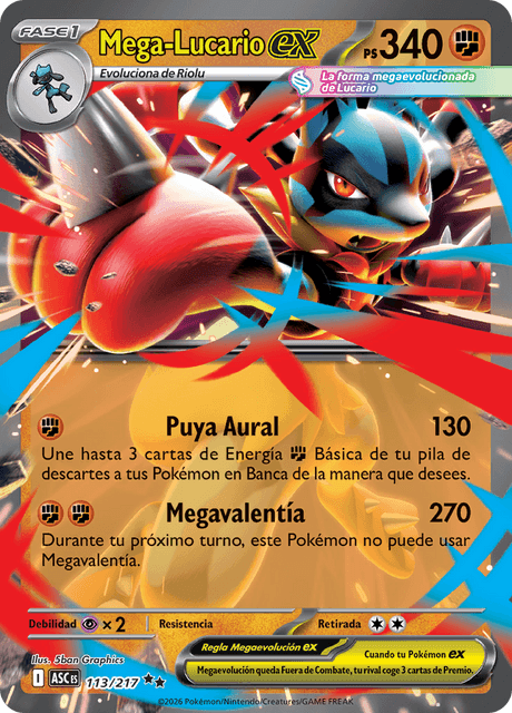 lucario ex pokemon card Shining Revelry Shiny Lucario Ex Holographic Printed Card Pokmon Trading Card Game Pocket