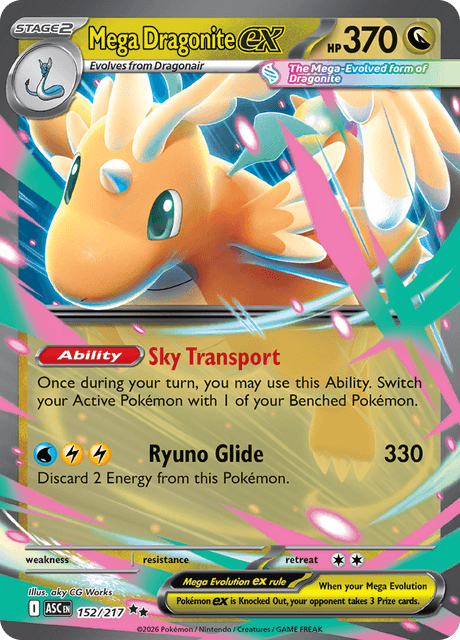 ポケモンカードゲーム Mega Dragonite ex Mega Dragonite ex - Ascended Heroes (ASC) #152 – Limitless
