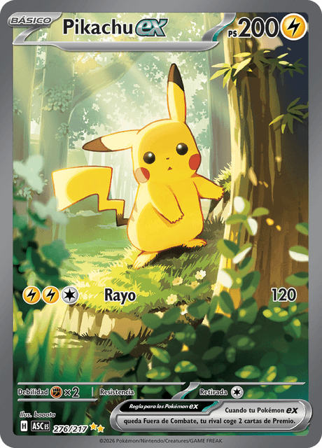 Pikachu ex - Héroes Ascendentes (ASC) #276 – Limitless