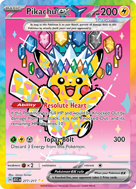 Pikachu ex - Ascended Heroes (ASC) #277 – Limitless