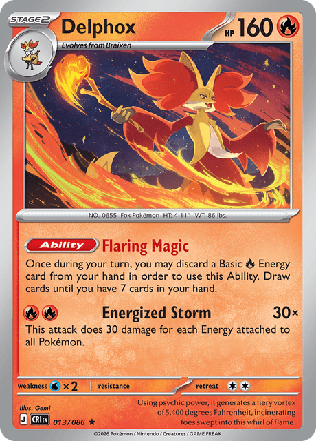 Delphox - Chaos Rising (CRI) #13  Limitless