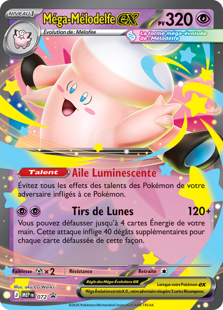 Méga-Mélodelfe-ex - Promos Méga-Évolution