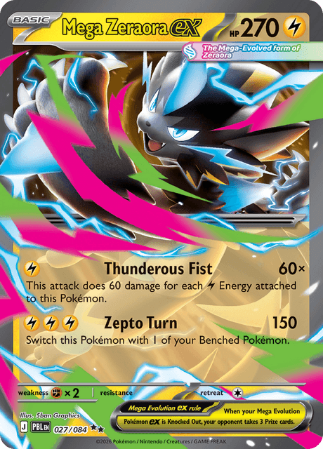 Mega Zeraora ex - Pitch Black (PBL) #27 – Limitless