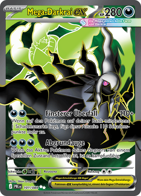 Mega-Darkrai-ex - Dunkelnacht (PBL) #101 – Limitless