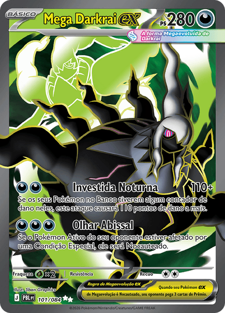 Mega Darkrai ex - Escuridão Absoluta (PBL) #101 – Limitless