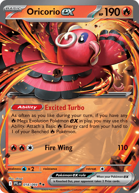 Oricorio ex - Phantasmal Flames (PFL) #18 – Limitless