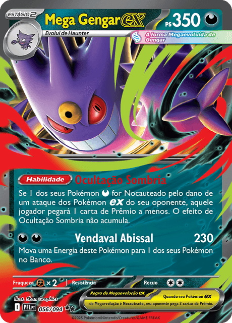 Mega Gengar ex - Fogo Fantasmagórico (PFL) #56 – Limitless