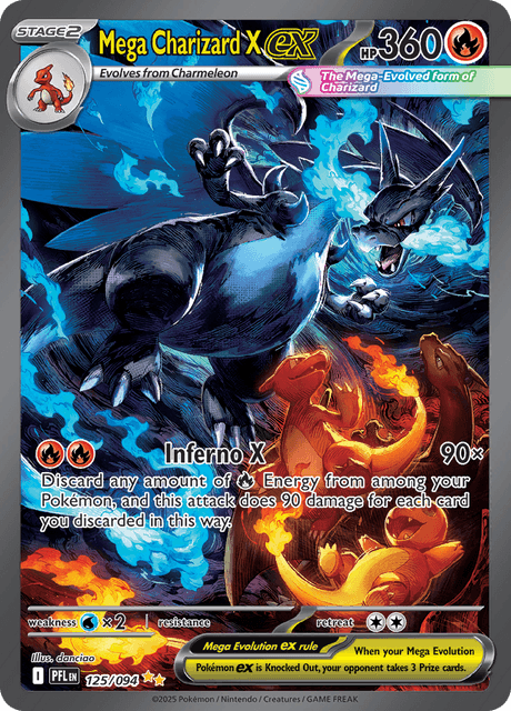 Mega Charizard X ex - Phantasmal Flames (PFL) #125 – Limitless