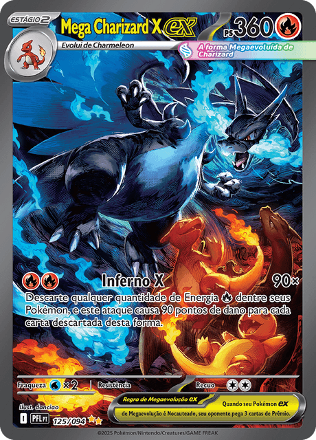 Mega Charizard X ex - Fogo Fantasmagórico (PFL) #125 – Limitless