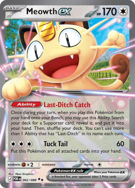 Meowth ex - Perfect Order (POR) #62 – Limitless