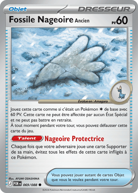 Fossile Nageoire Ancien